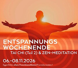 Banner Wochenende-Auszeit mit Tai Chi (Teil 2) und Meditation