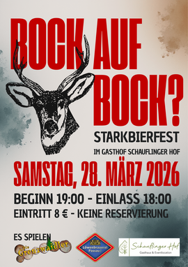 Banner Bock auf Bock!? Volksmusikkonzert