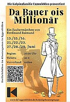Logo Da Bauer ois Millionär - Kolpingtheater