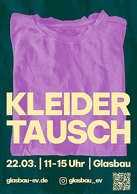 Banner KLEIDERTAUSCH im Glasbau